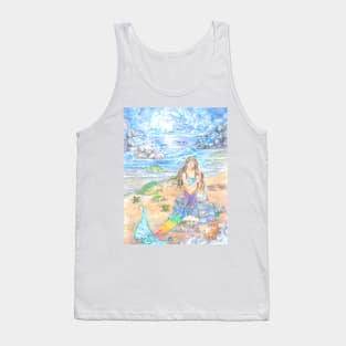 Moonlight Marina on Turtle Rock Tank Top